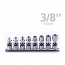 [고겐] 3/8인치 조인트 별소켓(복스알) 레일세트 [8PCS] RS3440T/8