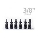 [고겐]3/8인치 유니버셜 헥스소켓(복스알) 레일세트 [6PCS] RS3430M/6